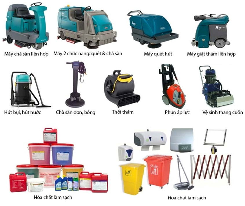 Tổng Quan Thiết Bị Vệ Sinh Công Nghiệp